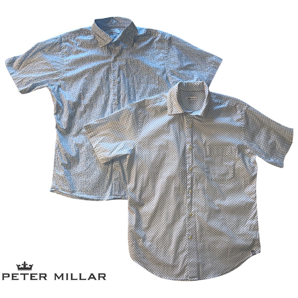 Peter Millar (2 for 1) Men’s Button Down Woven Short Sleeve Shirts